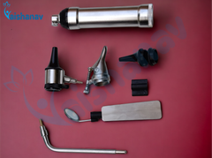 Vaishanav ENT Complete Diagnostic Set – Otoscope, Ophthalmoscope & Speculum Kit with LED