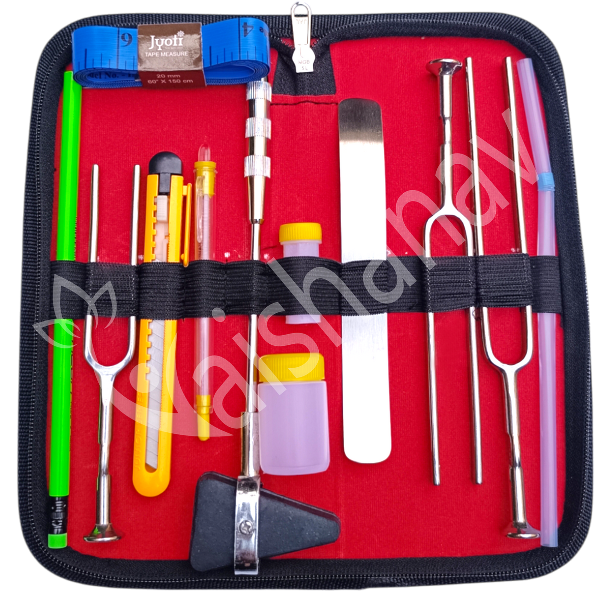 Vaishanav CNS Kit of 12 Instruments – Complete Neurological Diagnostic & Surgical Tools Set with Pouch