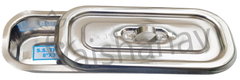 Vaishanav Stainless Steel Instrument Tray 8 × 3 Inch with Lid