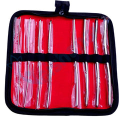 Vaishanav Hegar Dilator Set No. 1–16 | Set of 8 Pcs | Premium Medical Grade Stainless Steel Urethral & Vaginal Dilators | Reusable & Autoclavable
