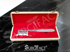 Surgifact Skin Grafting Knife Small Silver Handle with Wooden Box