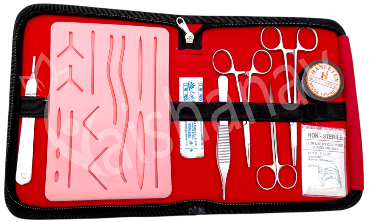 Vaishanav Suture Practice Kit with Advanced Model Skin Pad for Medical Students